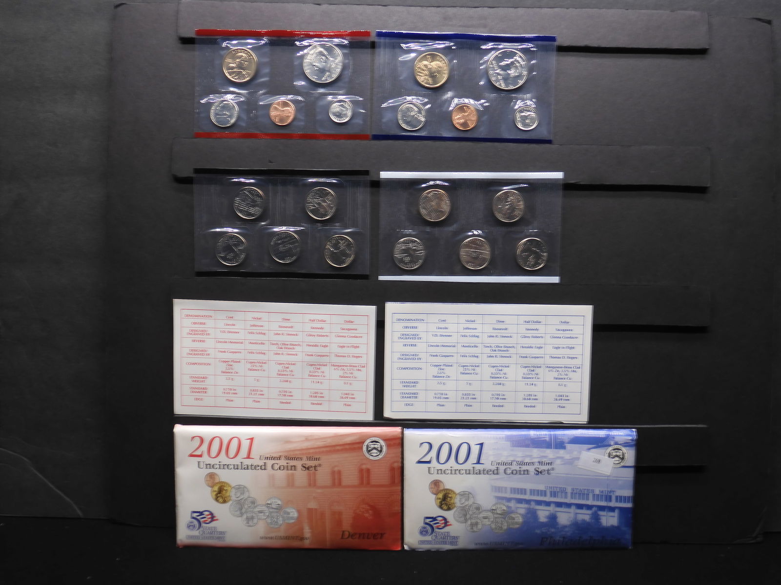 2001-P&D Uncirculated Mint Set OGP (1 of 11)