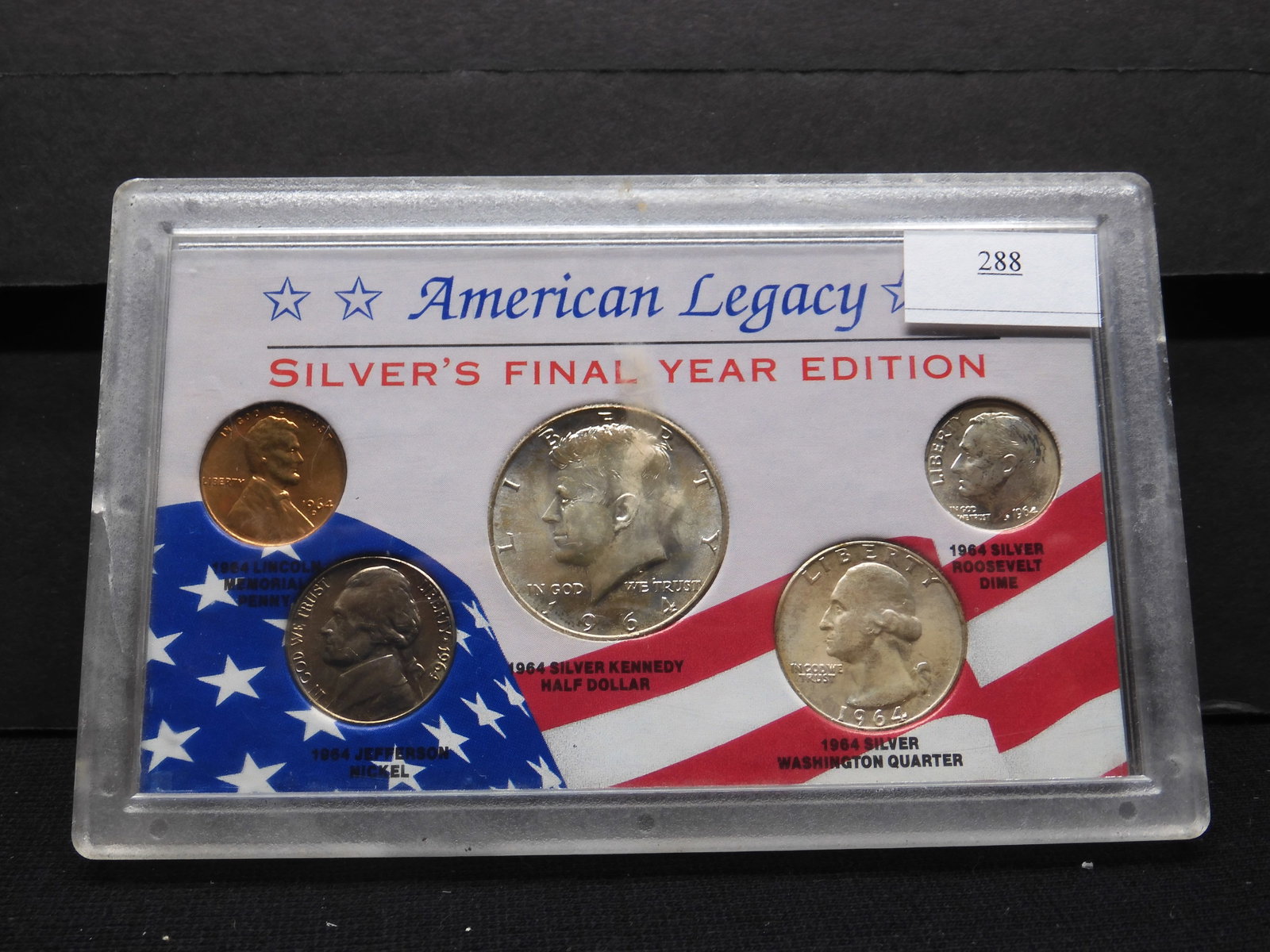 American Legacy - SILVER's Final Year Edition - 1964 - 5 Coins: American Legacy - SILVER's Final Year Edition - 1964 - 5 Coins