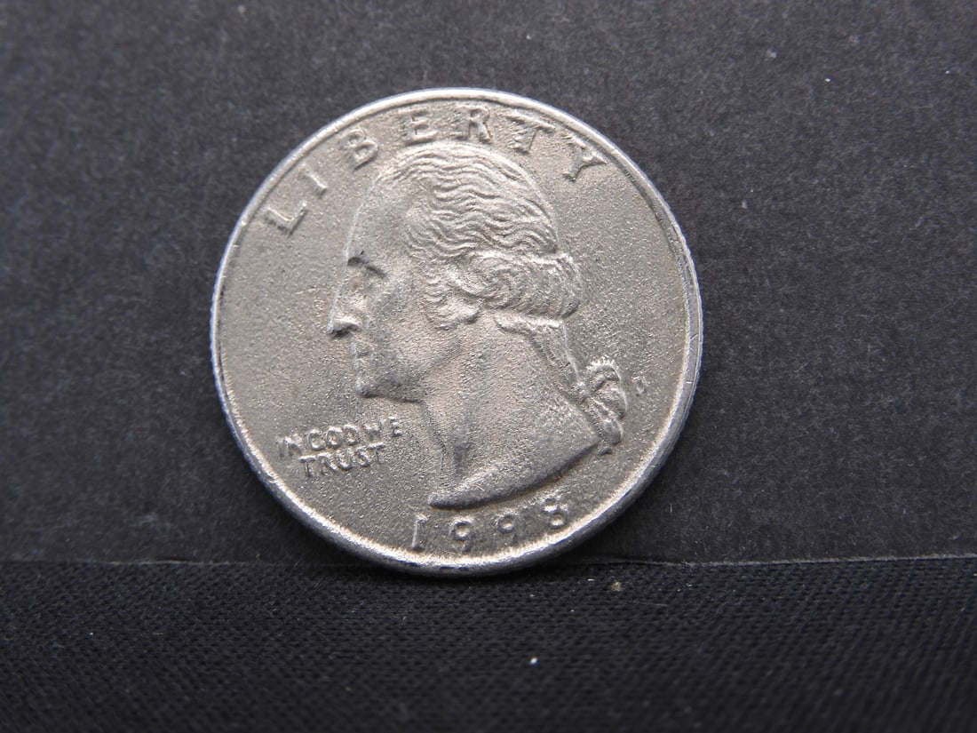 1998-D Washington Quarter- Improperly Annealed Planchet/Print Error (1 of 4)
