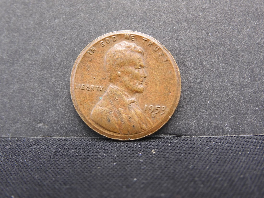 1953-D Lincoln Wheat Cent- Mint Error (1 of 2)