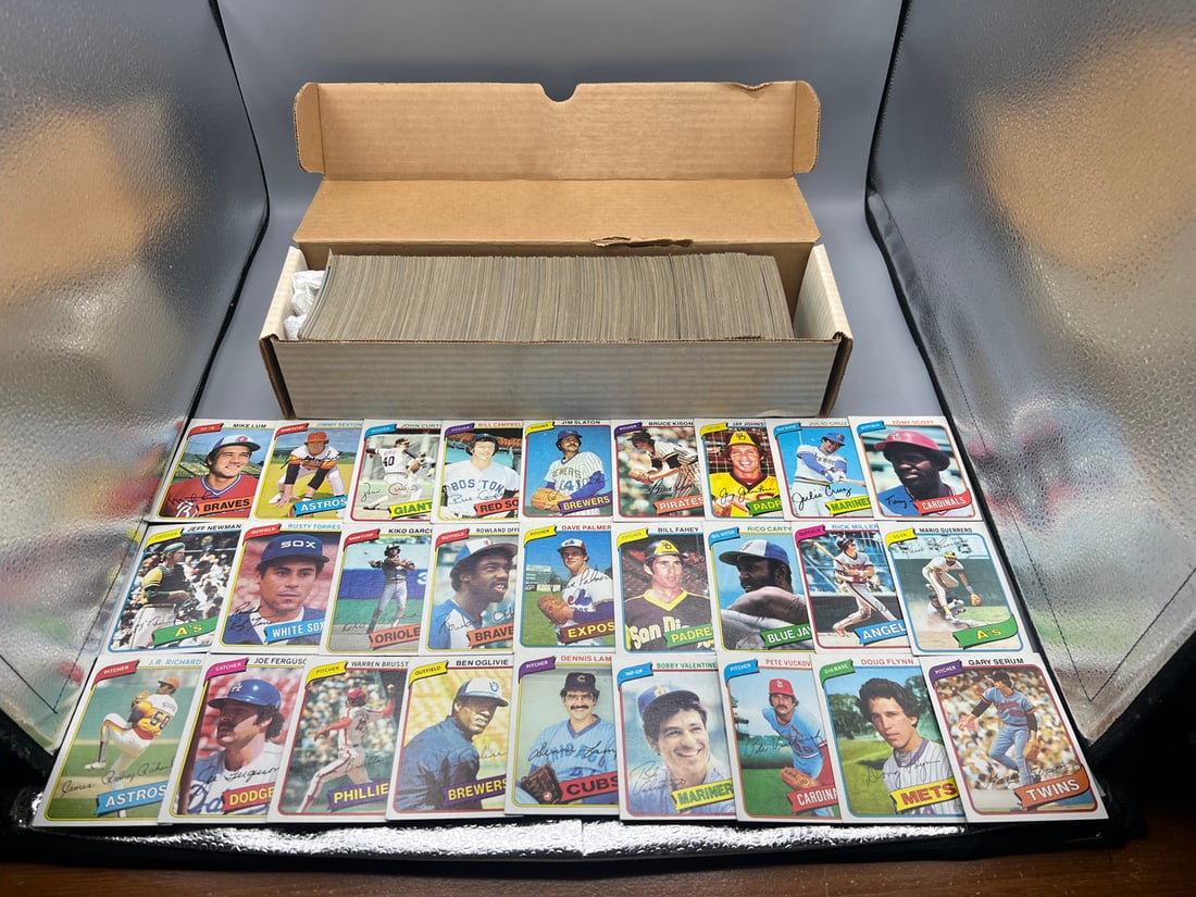 1980 Topps Baseball lot, in order: 1980 Topps Baseball lot, in order