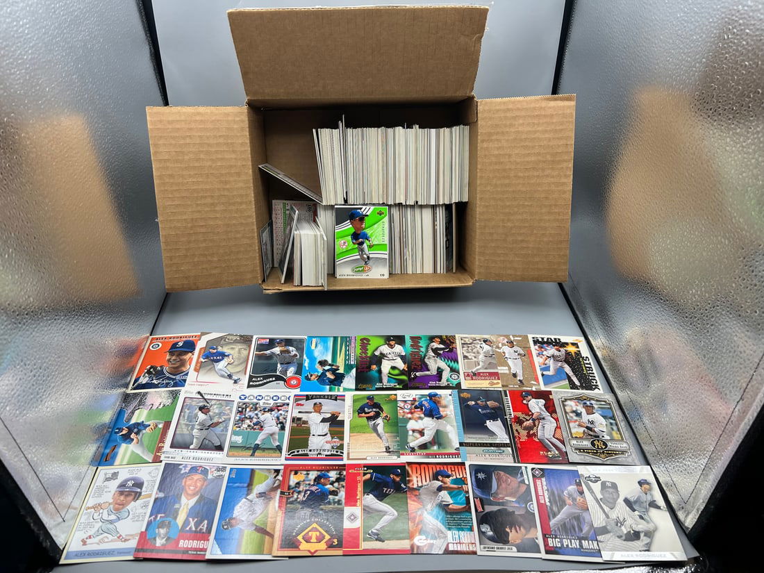 Full Box of Assorted Alex Rodriguez Baseball Cards - Varying Conditions - Many Duplicates (1 of 4)
