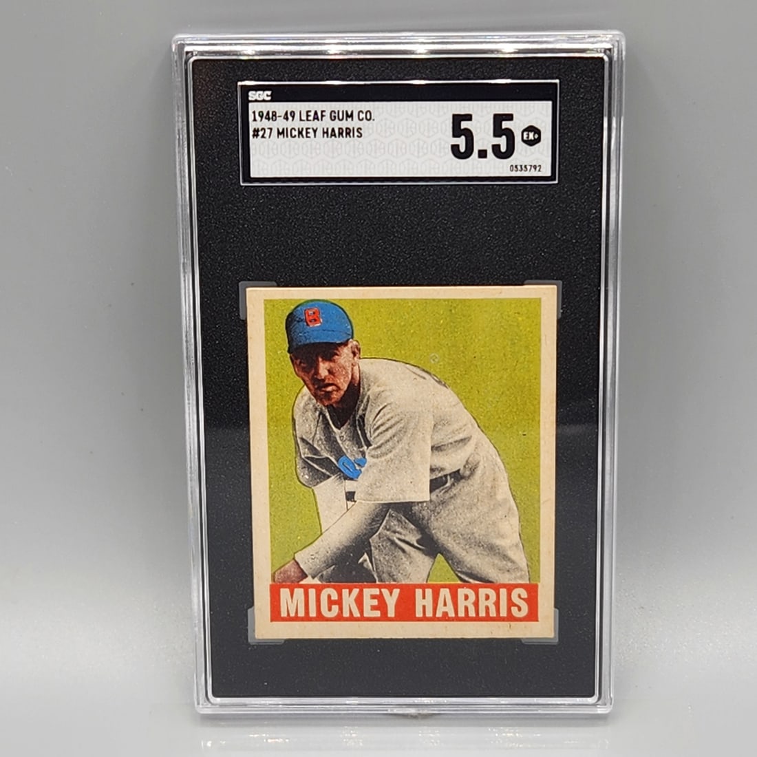 1948 Leaf Mickey Harris #27 SGC 5.5 Rookie: 1948 Leaf Mickey Harris #27 SGC 5.5 Rookie