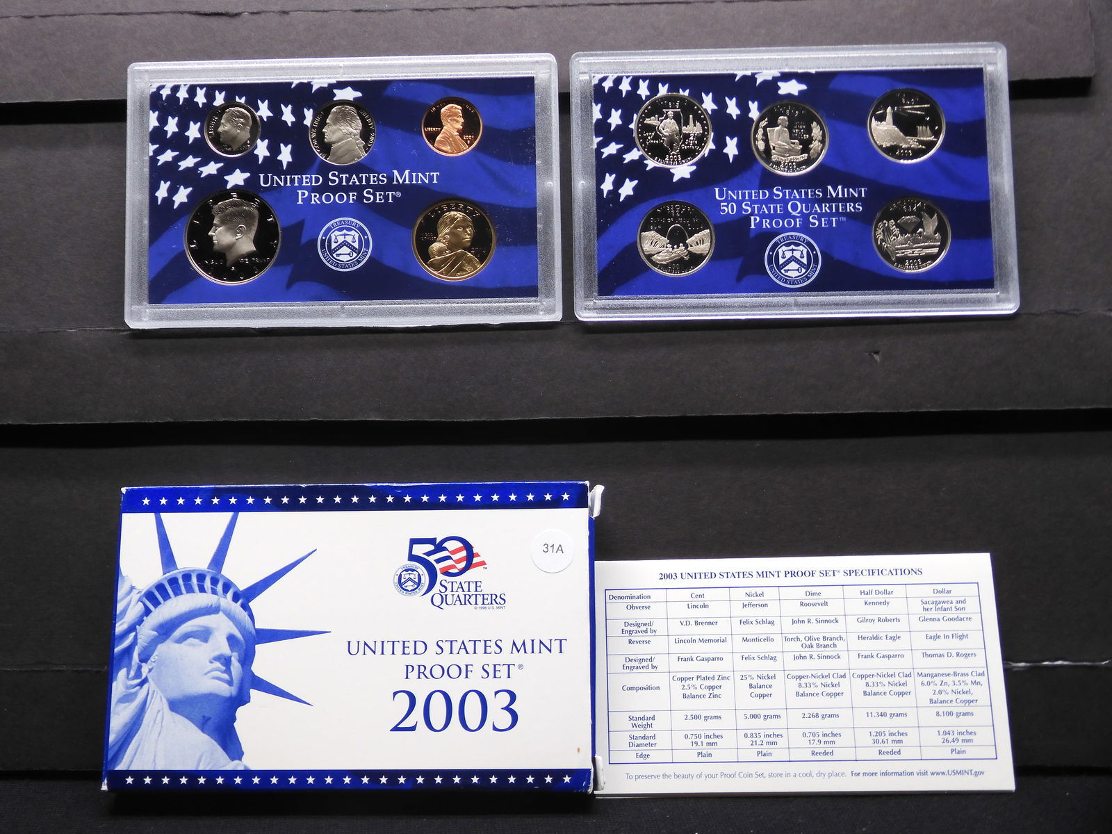 2003-S U.S. Mint Proof Set (1 of 7)