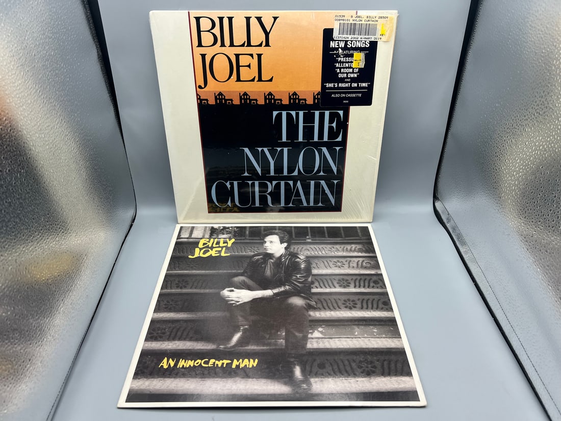 Lot of (2) Billy Joel vinyl albums: The Nylon Curtain (1982) and An Innocent Man (1983) (1 of 6)