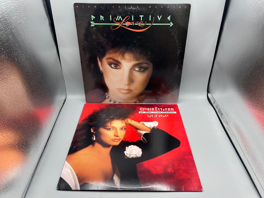 Lot of (2) Miami Sound Machine (Gloria Estefan) vinyl albums: Primitive Love (1985) and Let it Loose (1 of 6)