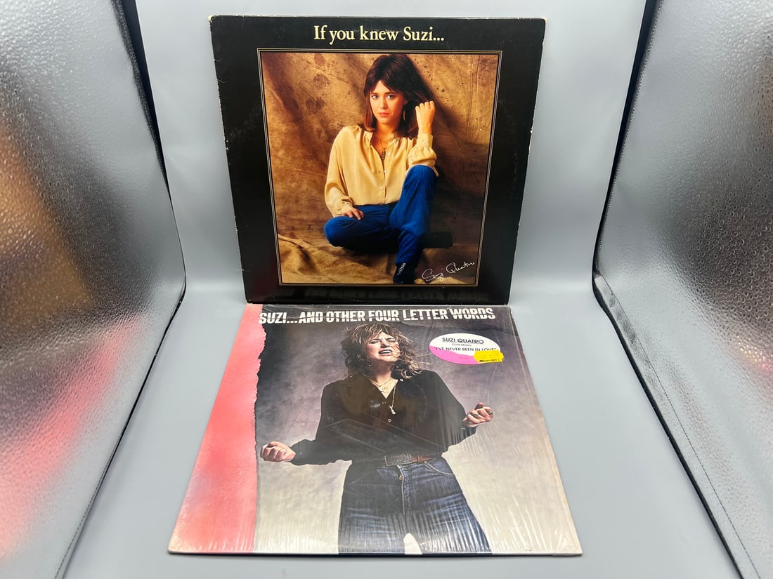 Lot of (2) Suzi Quatro vinyl albums: If You Knew Suzi (1979) and Suzi… And Other Four Letter Words (1 of 4)