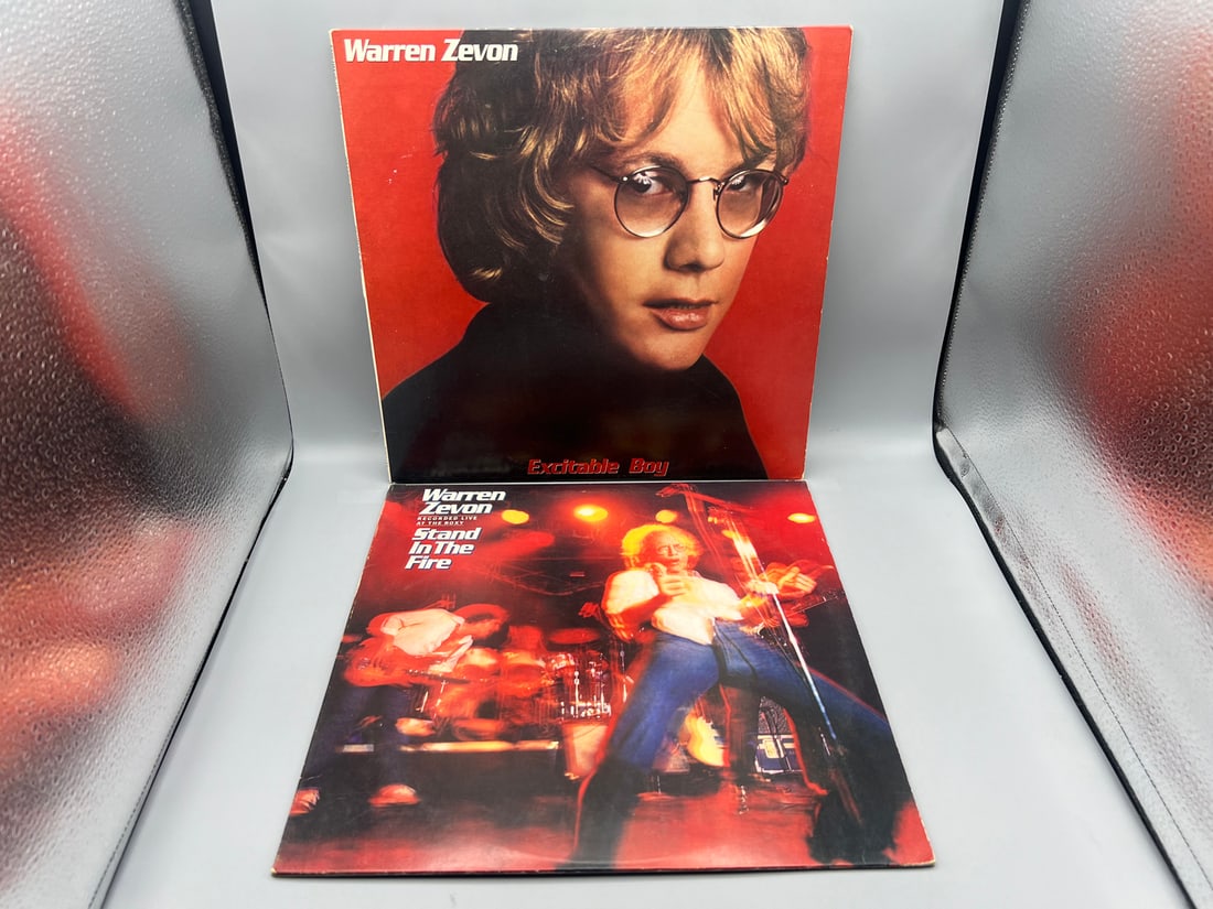 Lot of (2) Warren Zevon vinyl albums: Excitable Boy (1978) and Stand in the Fire (1980): Lot of (2) Warren Zevon vinyl albums: Excitable Boy (1978) and Stand in the Fire (1980)
