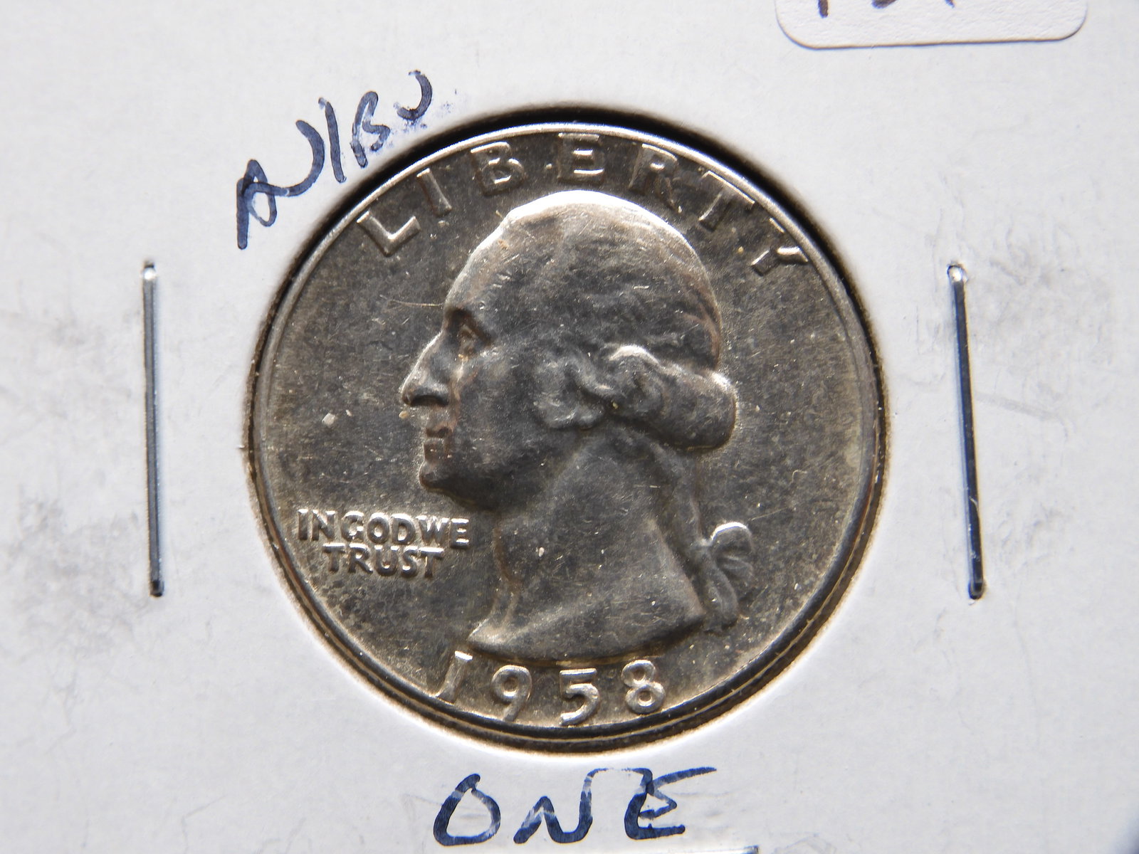 1958 Silver Washington Quarter (1 of 3)