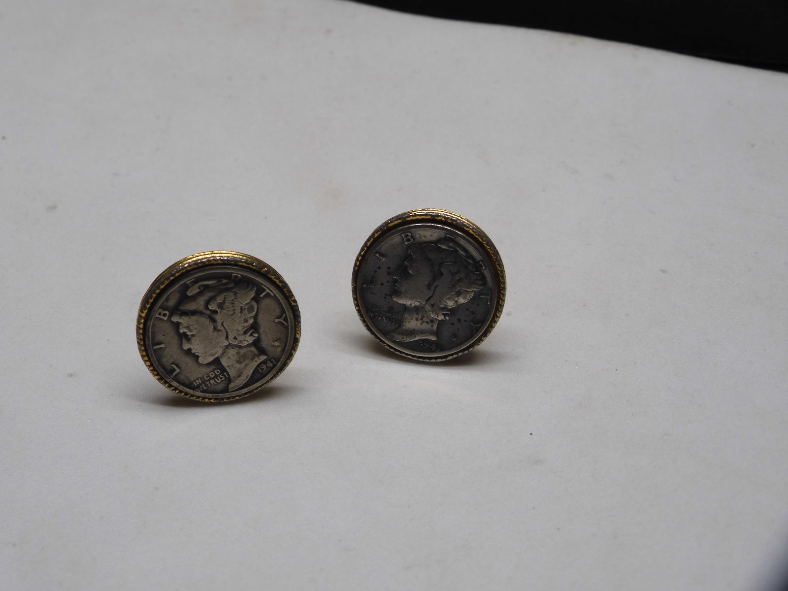 Pair of Mercury Dime Cufflinks (1 of 4)