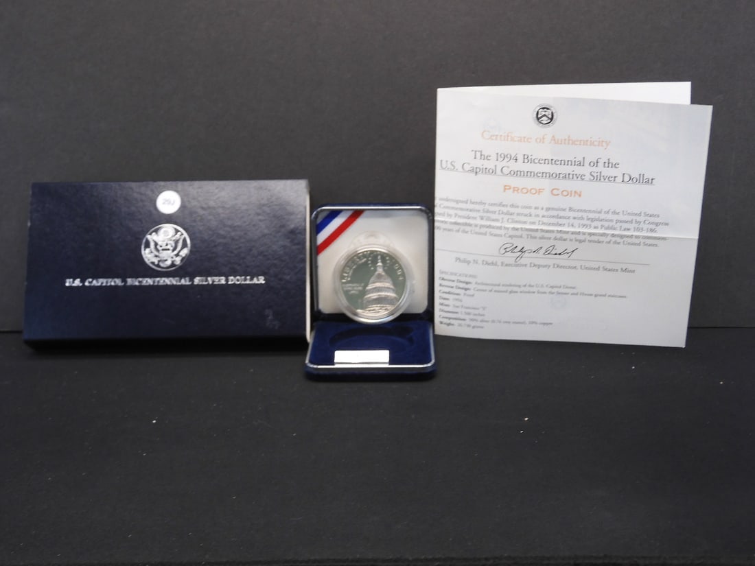 1994-S U.S. Capitol Proof Bicentennial Silver Dollar (1 of 4)