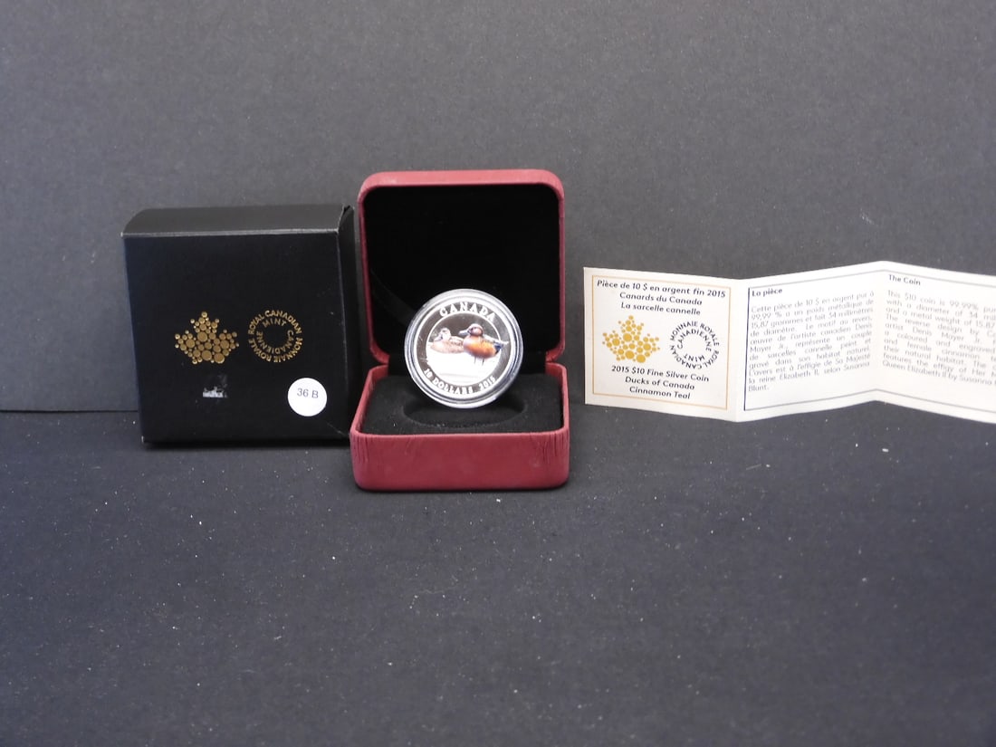 2015 Duck of Canada 10 Dollar Coin, 15.87 grams .9999 silver (1 of 4)