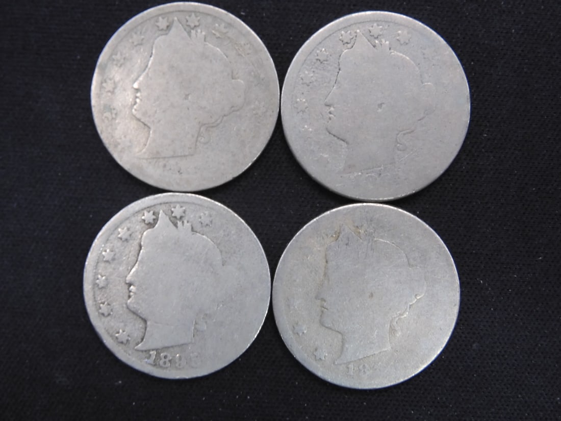 4 18?? Liberty V Nickels: 4 18?? Liberty V Nickels