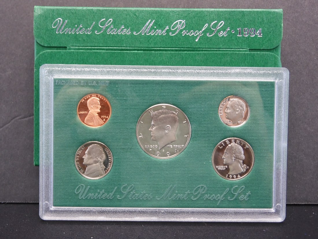 1994-S U.S. Mint Proof Set (5 Coins) (1 of 3)