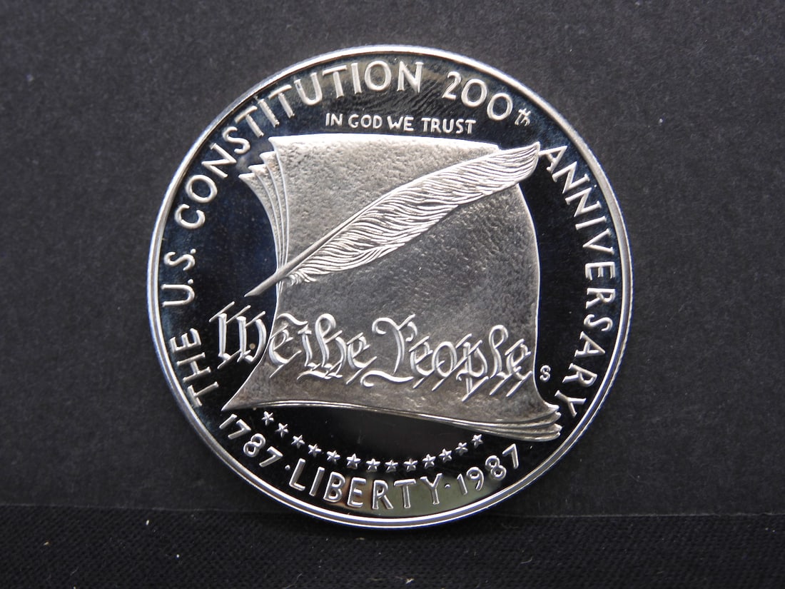 1987-S U.S. Constitution 200th Anniversary Proof Silver Dollar (1 of 2)