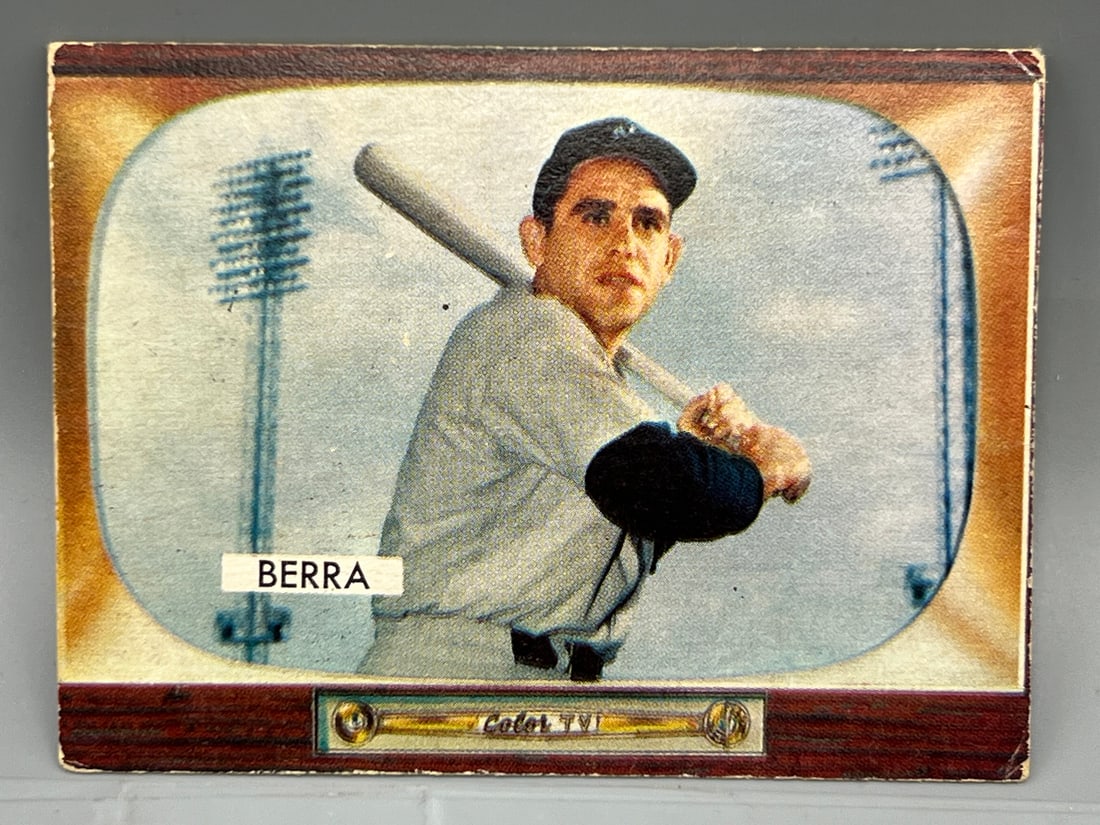 1955 Bowman Yogi Berra #168 - Trimmed: 1955 Bowman Yogi Berra #168 - Trimmed