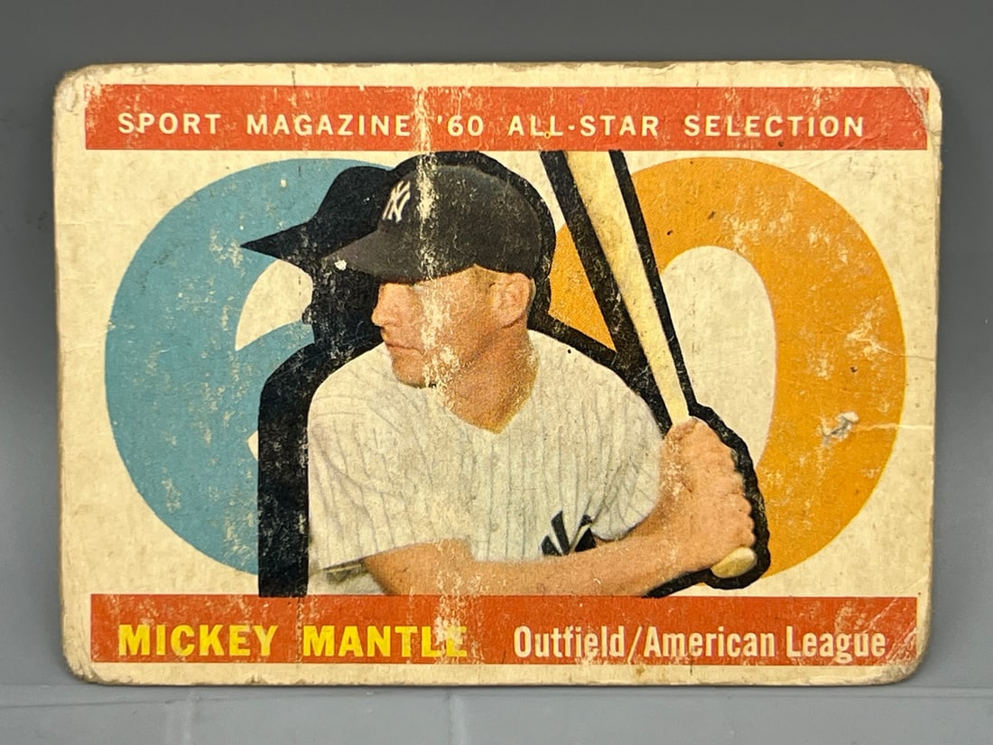 1960 Topps Mickey Mantle All Star #563: 1960 Topps Mickey Mantle All Star #563