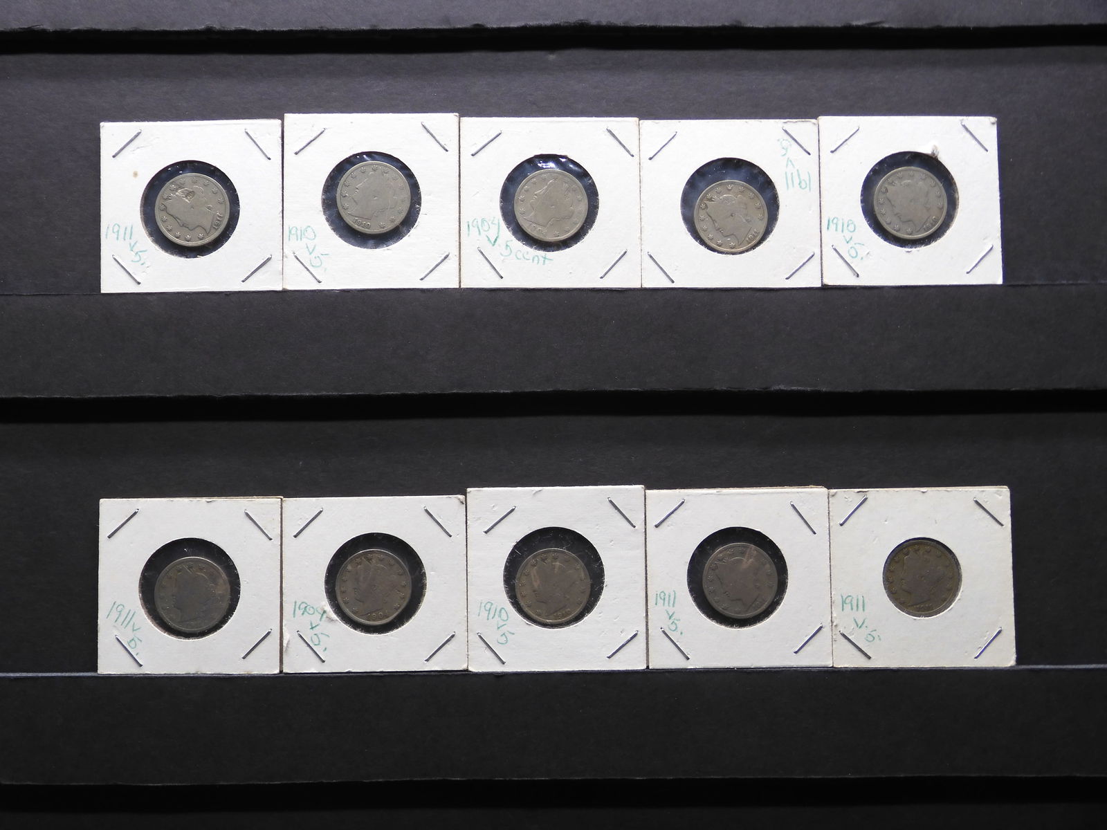 Lot of Type Coins - Liberty Head V-Nickels (1 of 7)