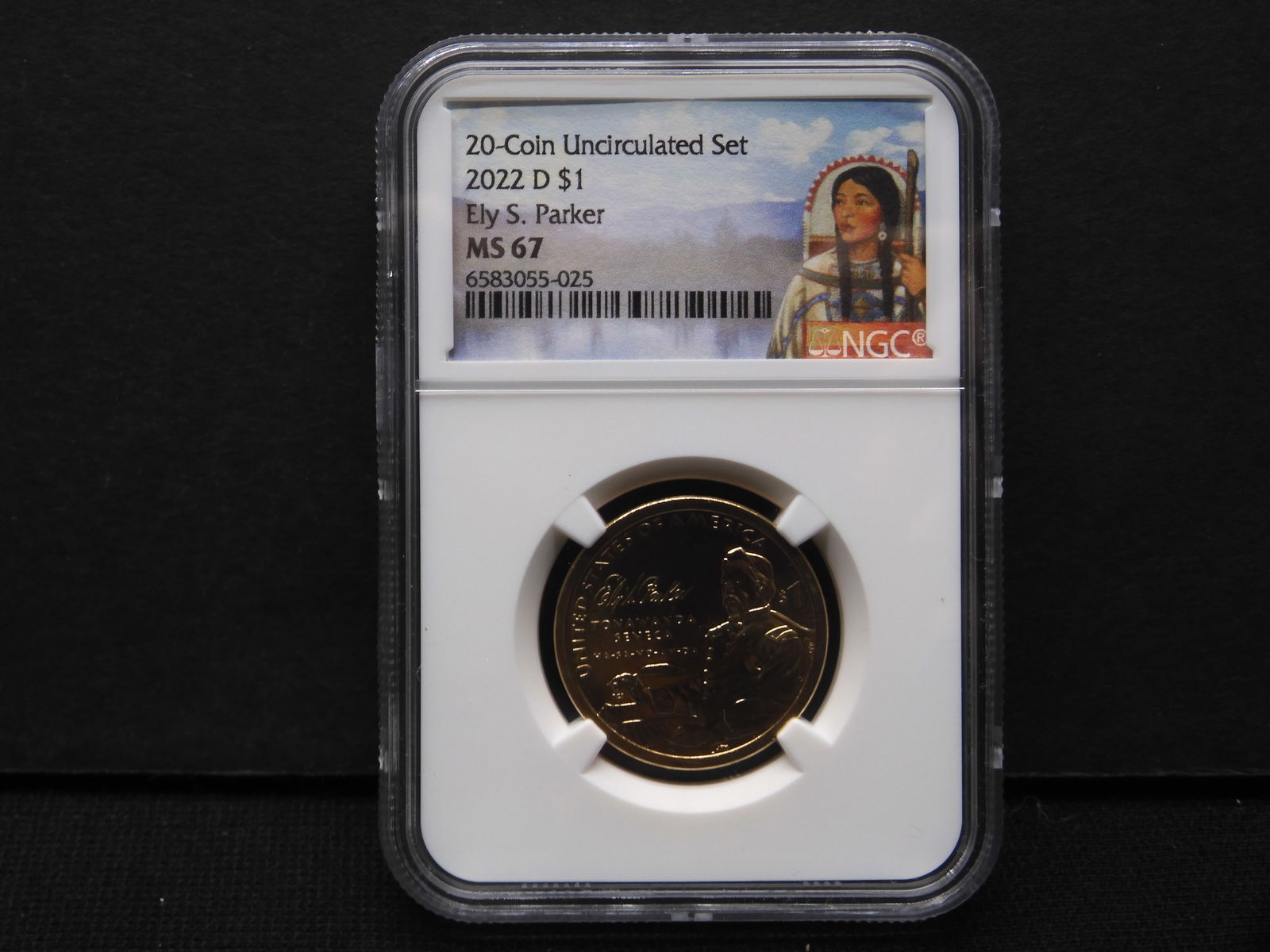 2022-D Ely S. Parker - Sacagawea Dollar - NGC MS67 (1 of 4)