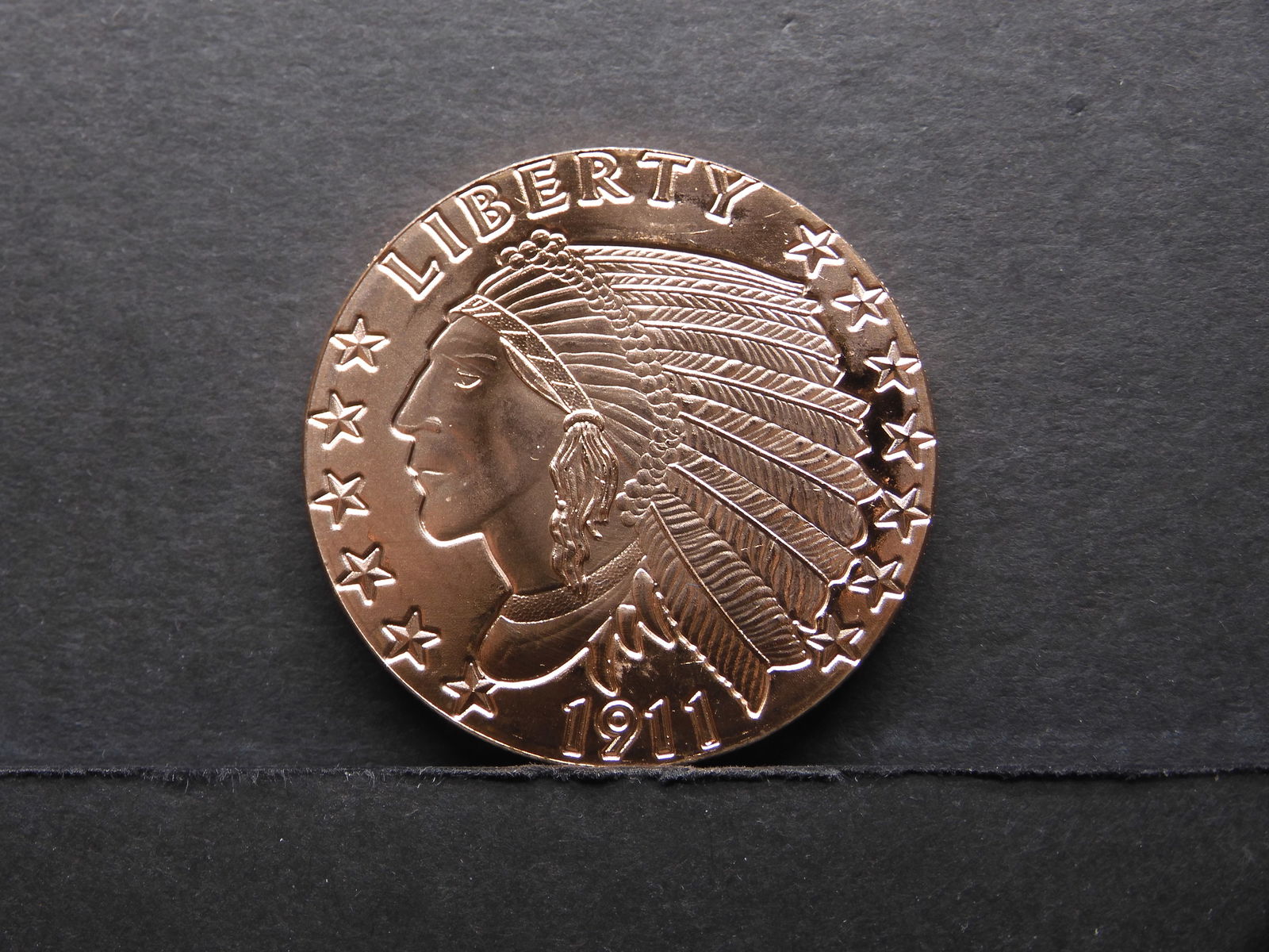 COPPER - 1 Oz. .999 Round - 1911 Indian (1 of 2)