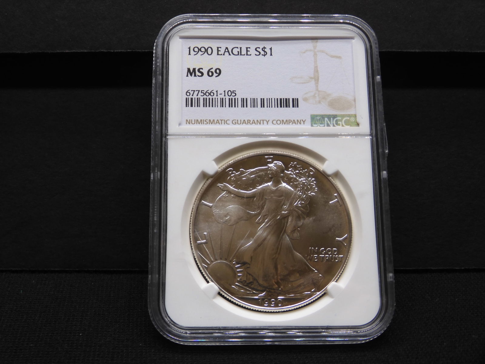 1990 American Silver Eagle - NGC MS69 (1 of 4)