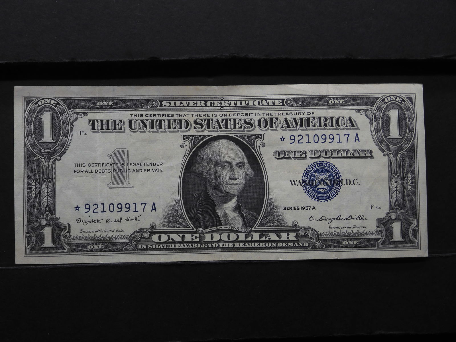 Series 1957-A $1.00 Silver Certificate Note - STAR NOTE (1 of 3)
