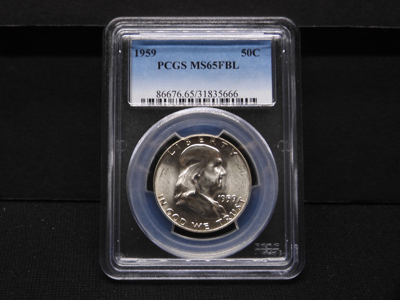 1959 Franklin Half Dollar - PCGS MS65FBL (1 of 4)