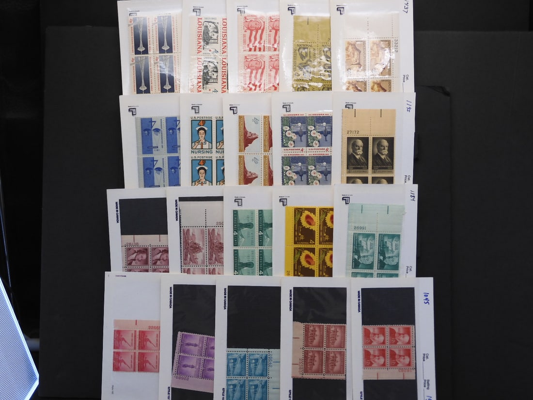 20 Assorted Plate Block Stamps- Mint, Never Hinged (1 of 5)