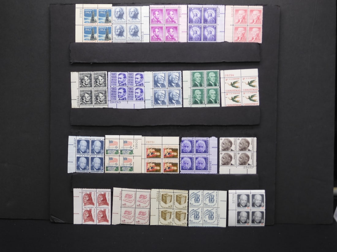 20 Assorted Plate Block Stamps- Mint, Never Hinged (1 of 5)