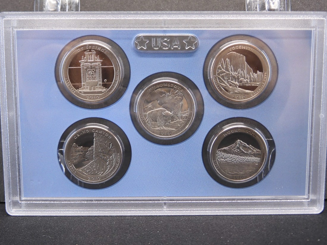2010-S U.S. Mint 50 State Quarters Proof 5-Coin Set (1 of 2)