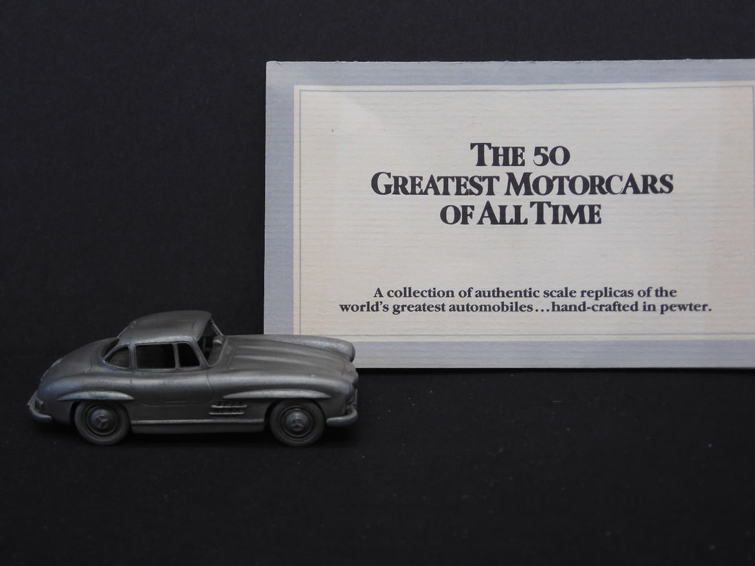 Danbury Mint, Pewter, 1955 Mercedes-Benz 300 SL Gull Wing: Danbury Mint, Pewter, 1955 Mercedes-Benz 300 SL Gull Wing