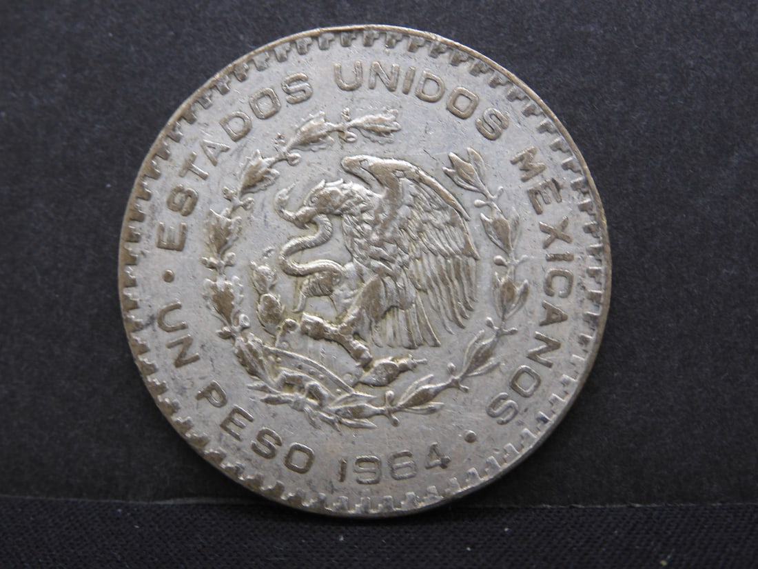 1964 Un Peso 10% Silver: 1964 Un Peso 10% Silver