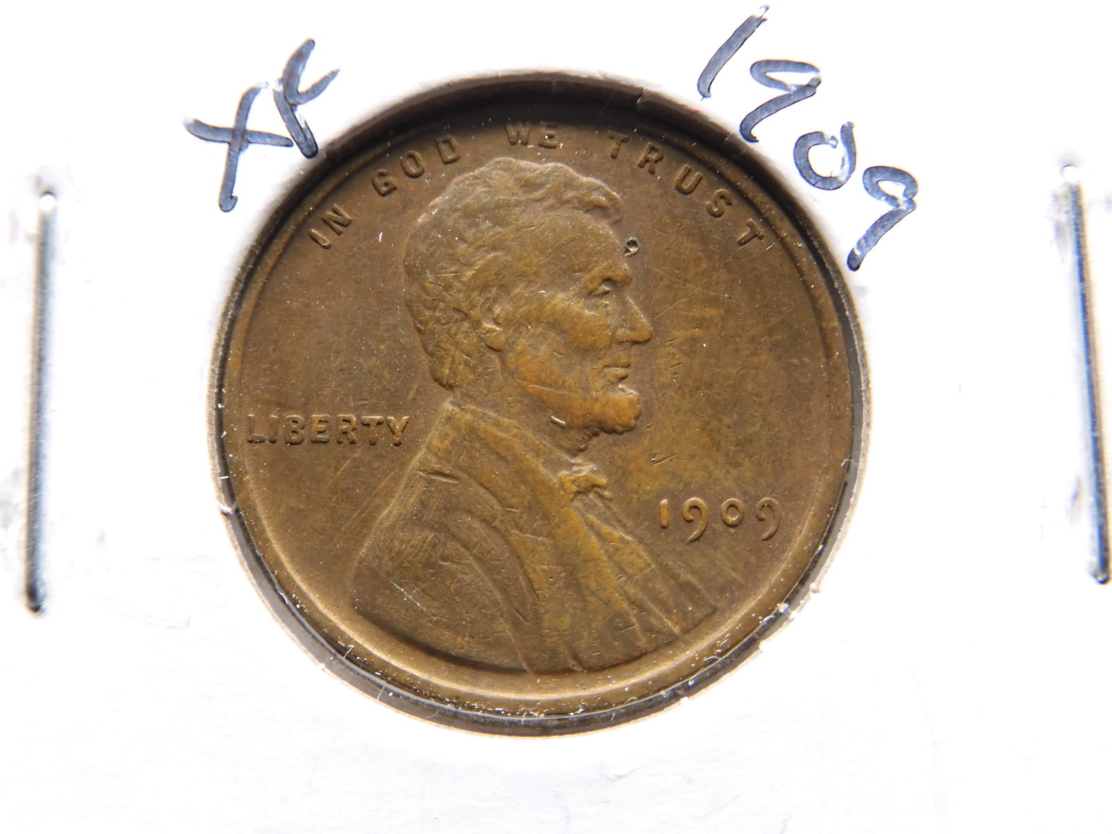 1909 Wheat Penny - First Year - Full Wheat Ears (1 of 3)