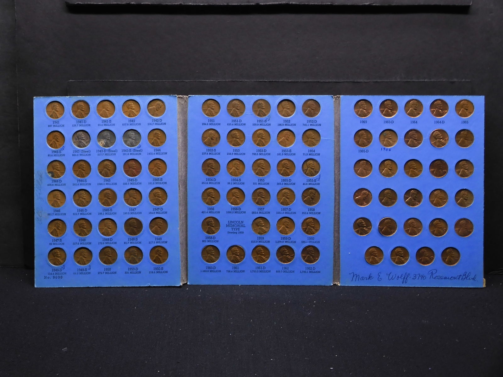 Complete Lincoln Head Cent Album Starting 1941- 88 Coins (1 of 8)