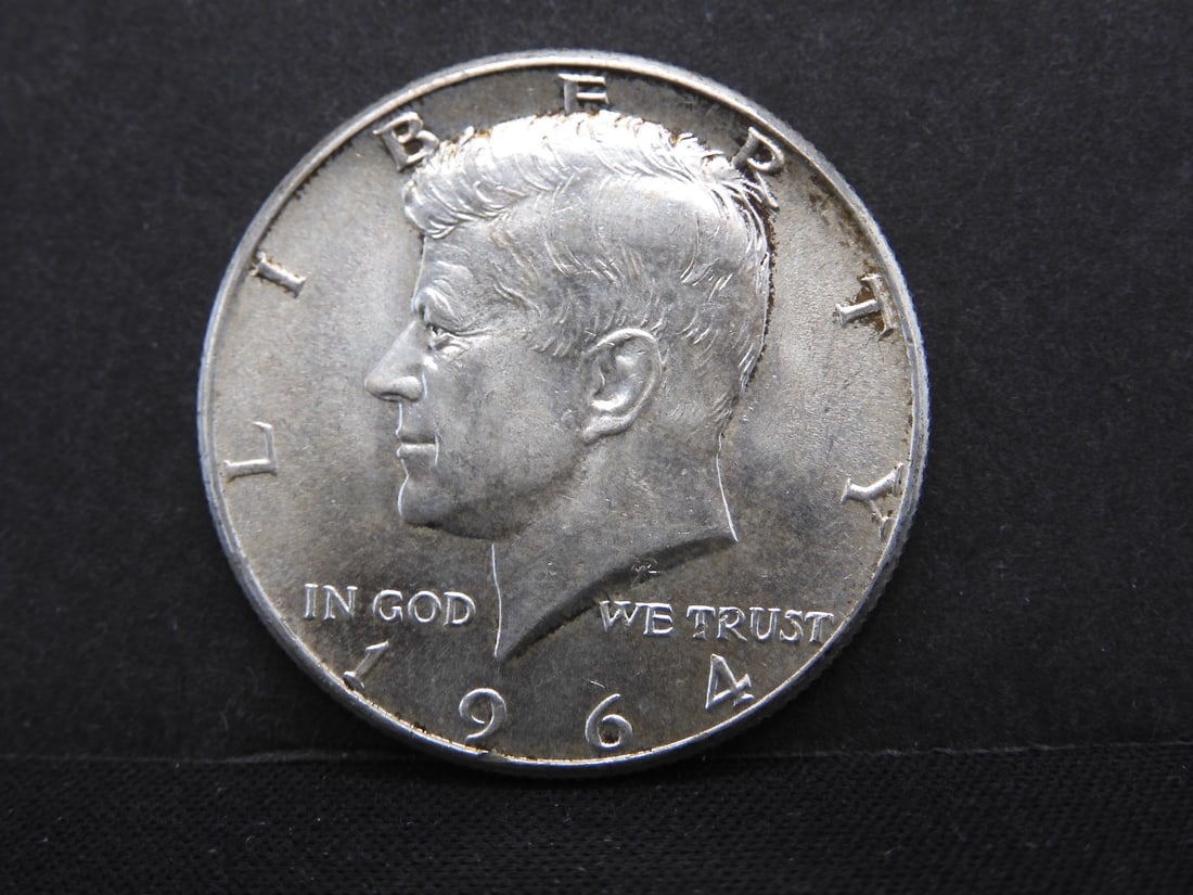 1964-P 90% Silver Kennedy Half Dollar (1 of 2)