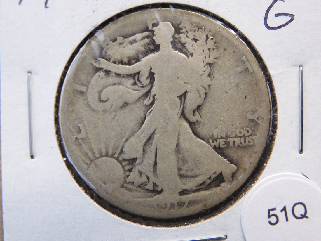 1917-D Walking Liberty Half Dollar (1 of 3)