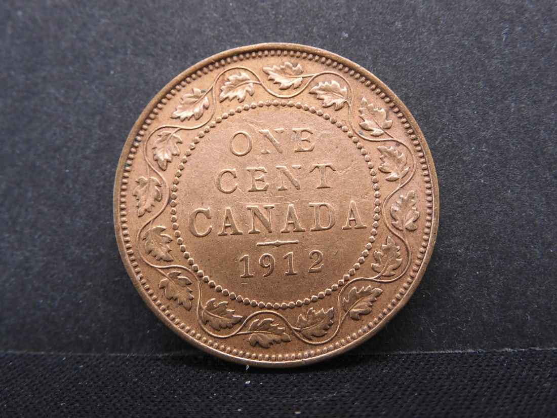 1912, (Error-Extra Metal Nose), XF/Great Details/Red, Canada One Cent, 112 Years Old! (1 of 2)