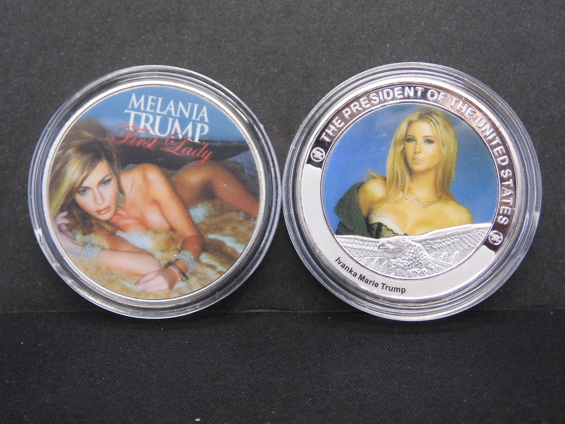 Beautiful Melania & Ivanka Trump Tokens, New, Novelty, no gold/silver, BU! (1 of 2)
