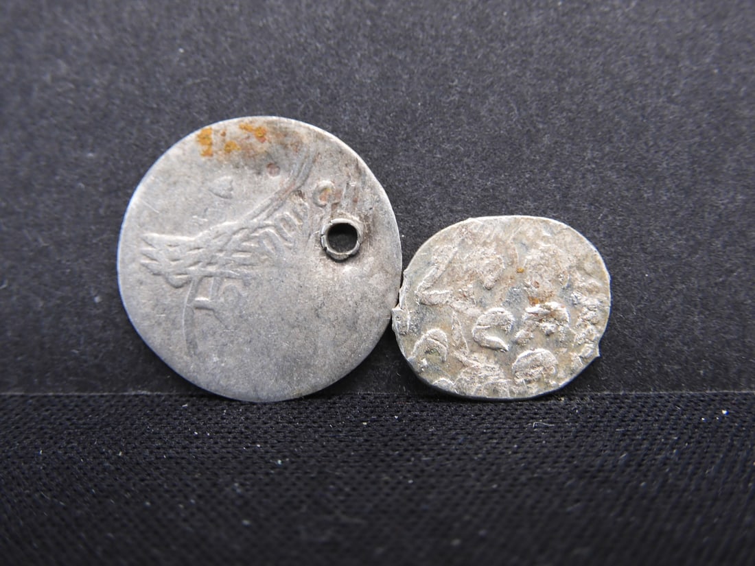 2, 12-15th Century-Islamic Medieval Silver coins, over 500 years!: 2, 12-15th Century-Islamic Medieval Silver coins, over 500 years!