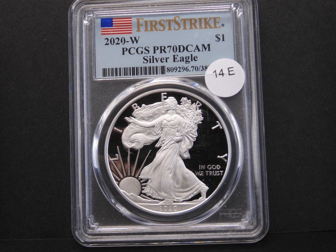 2020-W Silver Eagle, PCGS PR70 DCAM (1 of 3)