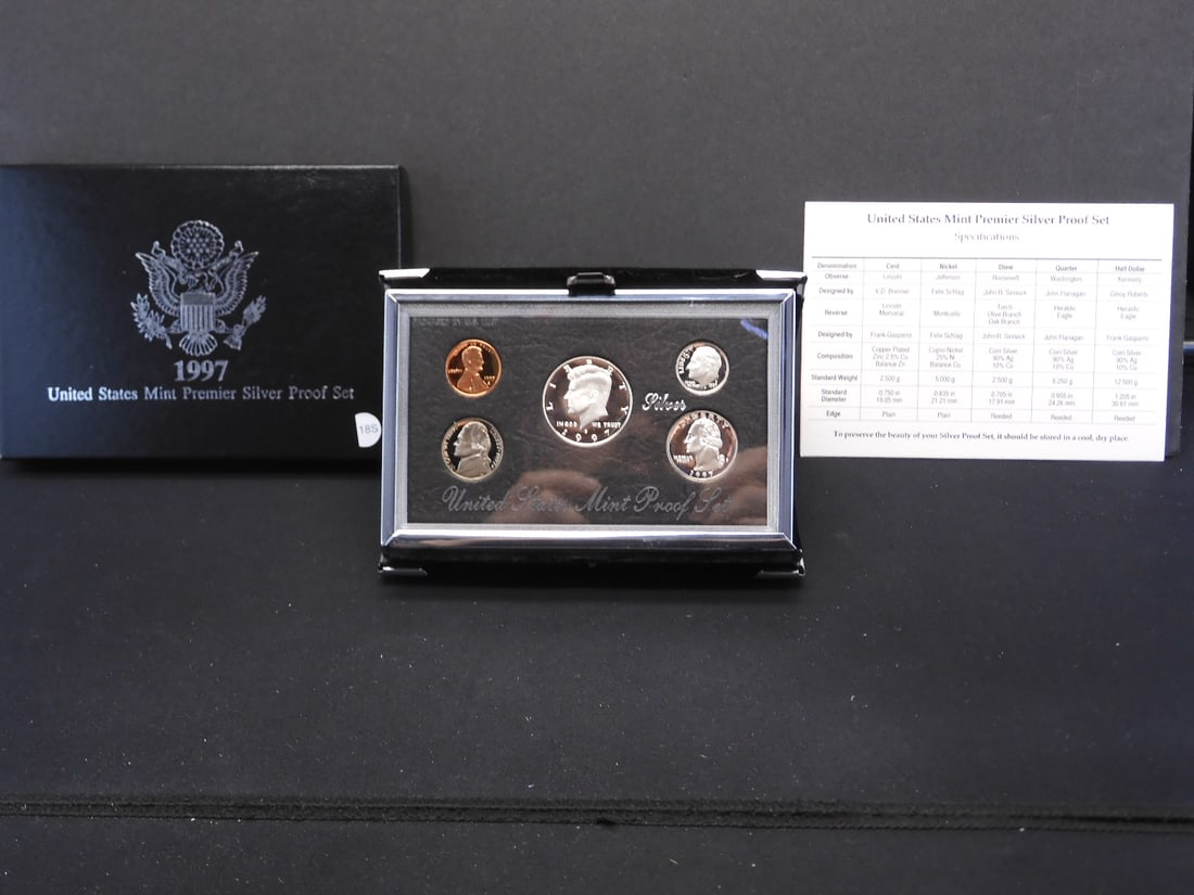 1997-S U.S. Mint Premier Silver Proof Set OGP with COA (1 of 5)