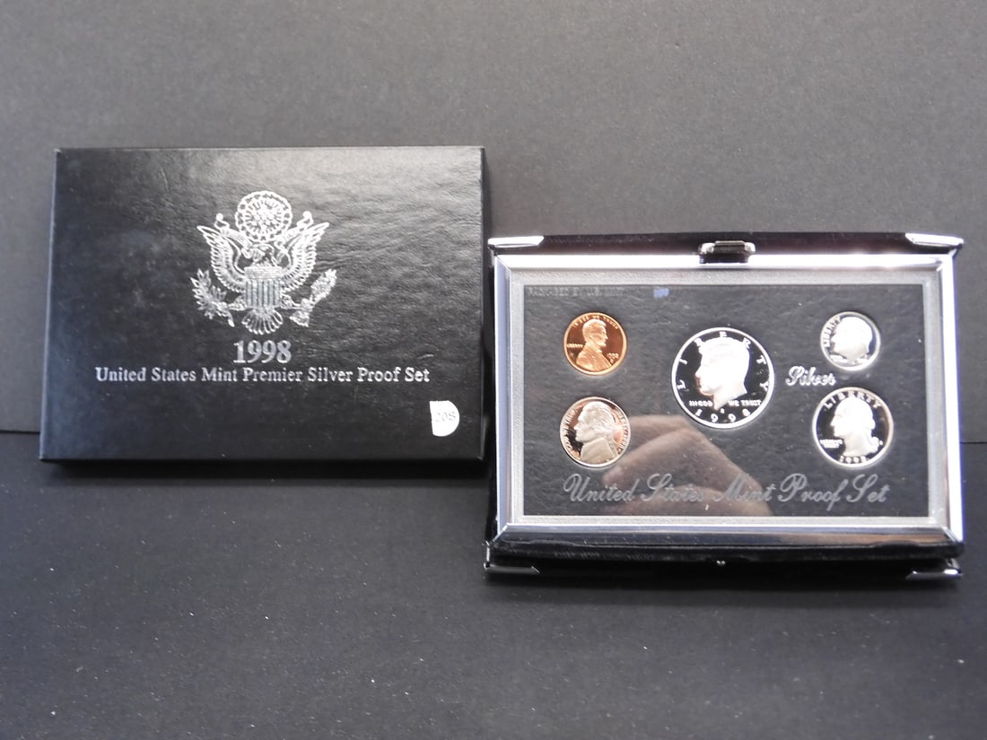 1998-S U.S. Mint Premier Silver Proof Set OGP (1 of 4)