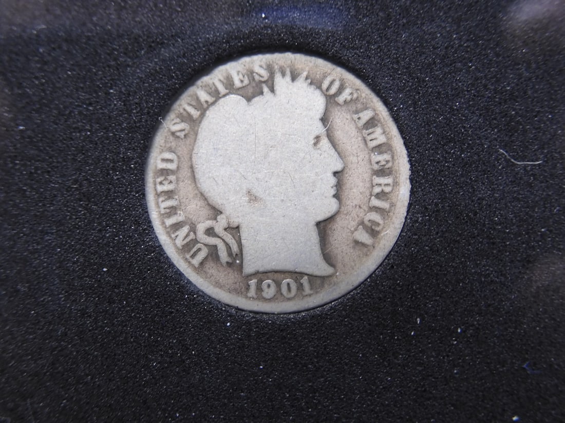 1901-O Barber Dime (1 of 3)