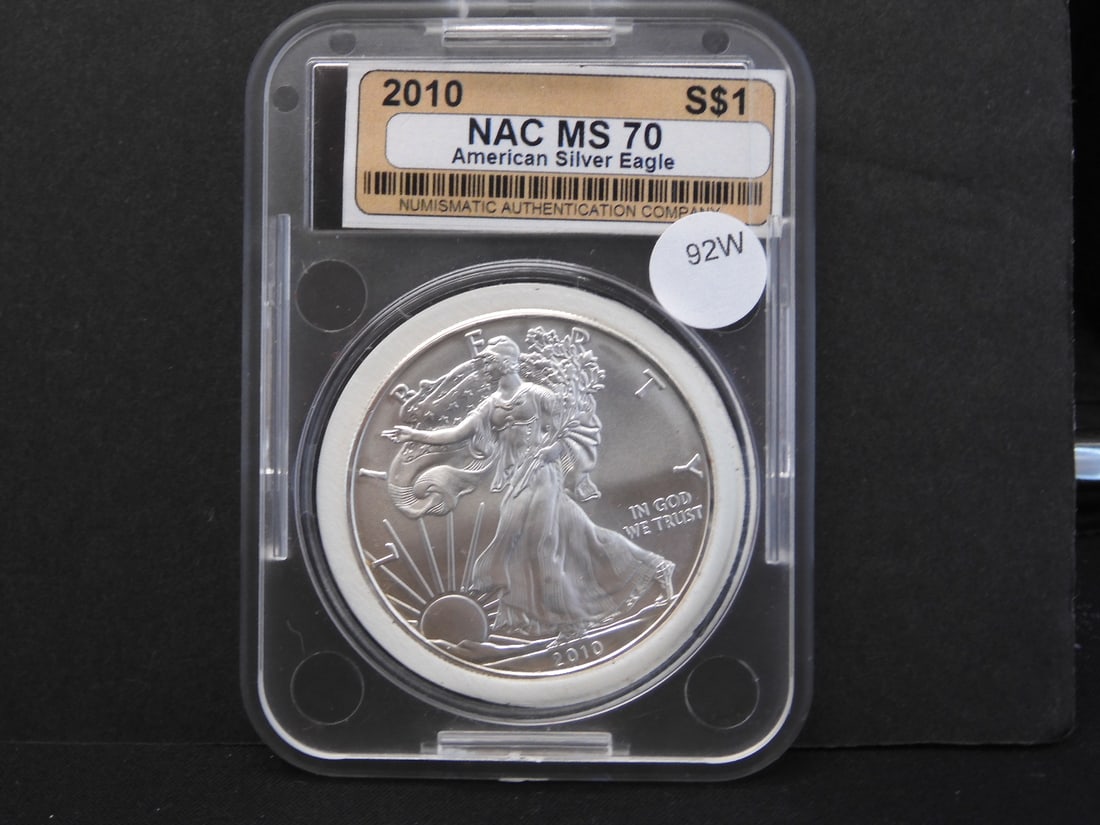 2010 American Silver Eagle MS70 NAC (1 of 3)