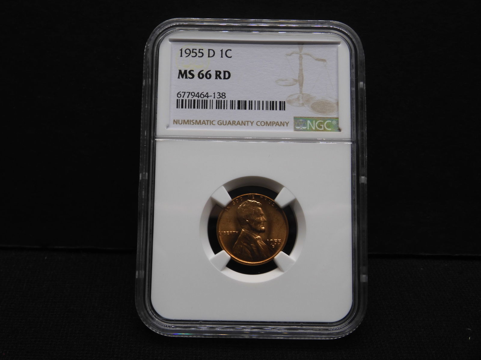 1955-D Lincoln Wheat Cent - NGC MS66 RD (1 of 4)