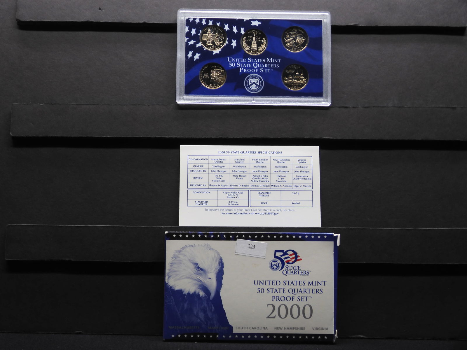 2000-S Proof Statehood Quarters - OGP (1 of 4)