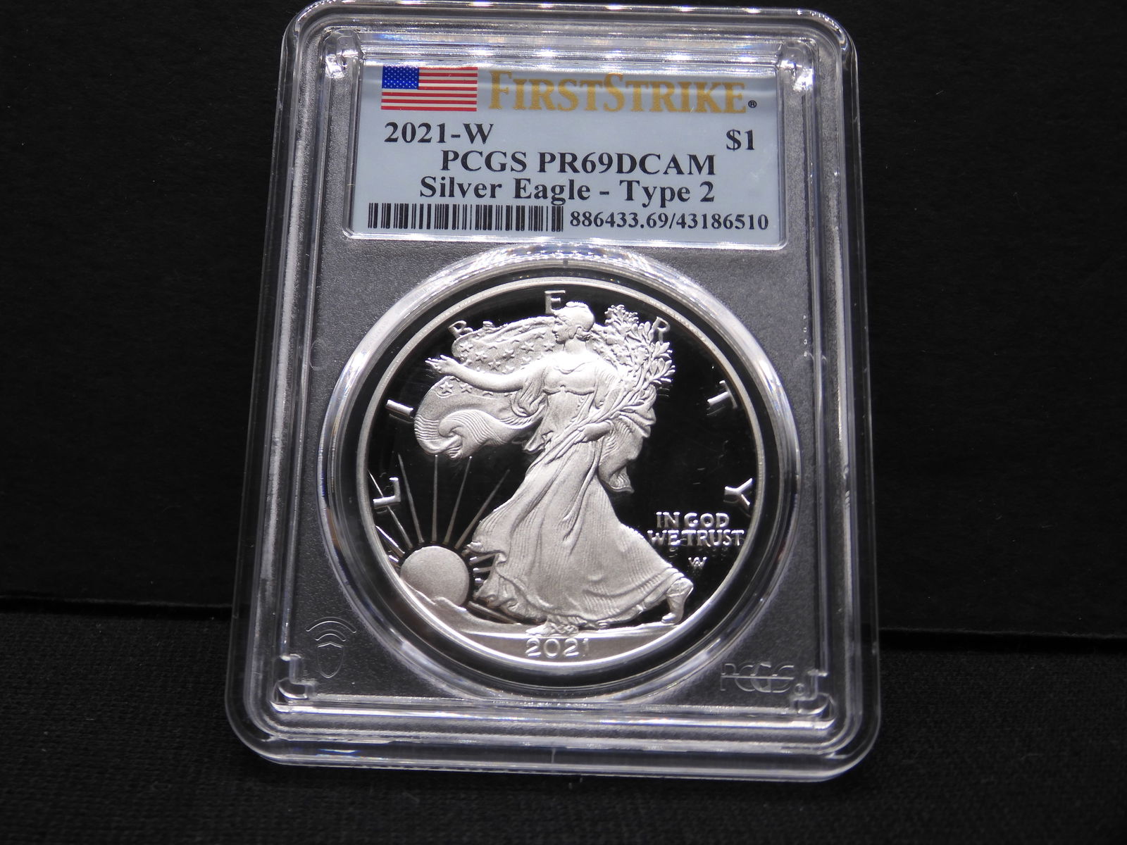 2021-W American Silver Eagle - Type 2 - PCGS PR69DCAM - First Strike (1 of 4)