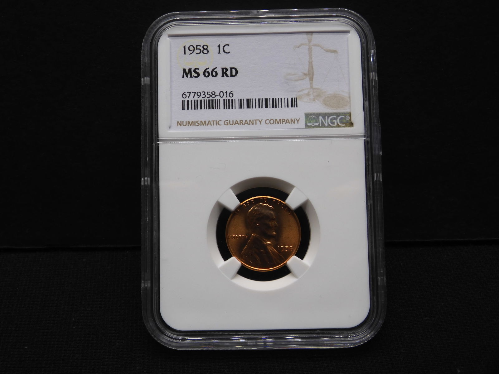 1958 Lincoln Wheat Cent - NGC MS66 RD (1 of 4)