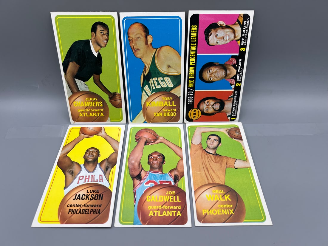 Lot of (6) 1970-71 Topps Basketball Cards - All Short Prints - Varying Conditions: Lot of (6) 1970-71 Topps Basketball Cards - All Short Prints - Varying Conditions