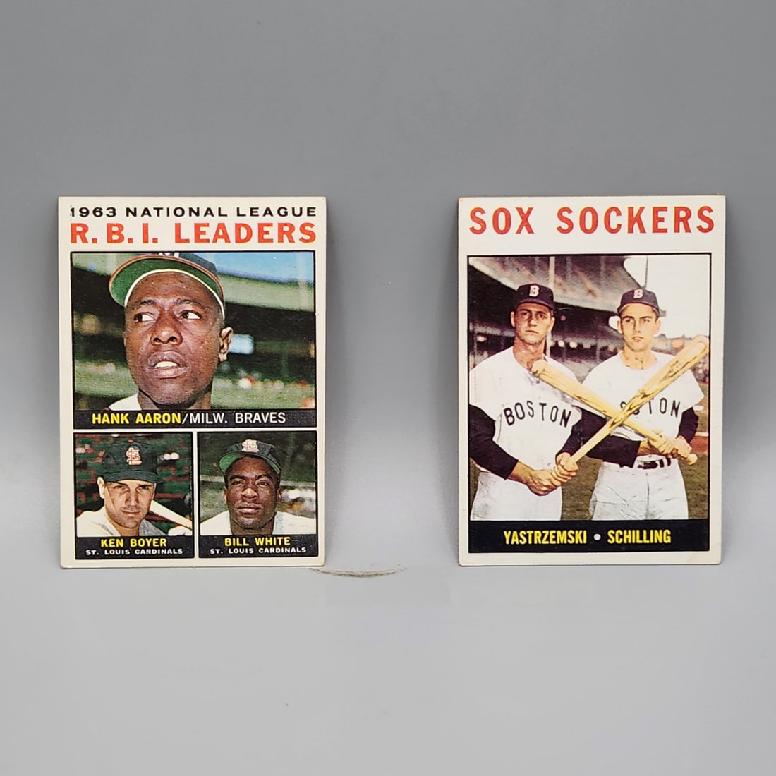 1964 Topps Sox Shockers #182 and 1964 Topps RBI Leaders #11 - HOF: 1964 Topps Sox Shockers #182 and 1964 Topps RBI Leaders #11 - HOF